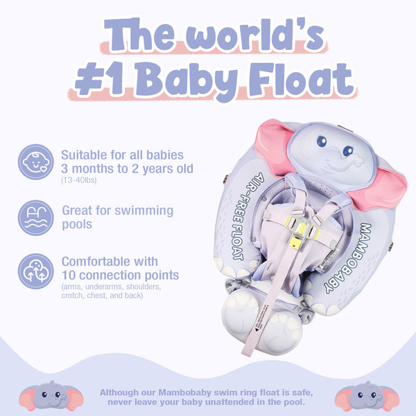 Mambobaby Air-Free Elephant Chest Float with Full-Coverage