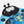 Load image into Gallery viewer, Mambobaby Air-Free Blue Ladybug Chest Float with 3D Canopy
