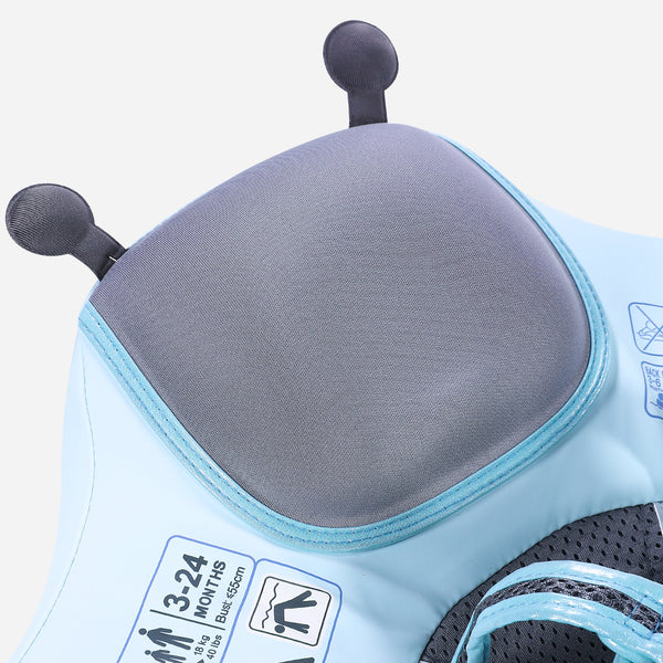 Mambobaby Air-Free Blue Butterfly Chest Float with 3D Canopy