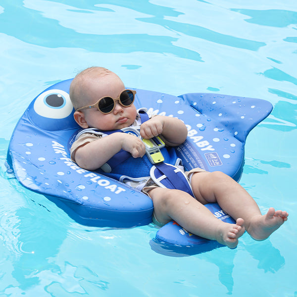 Mambobaby Air-Free Manta Ray Chest Float with 3D Canopy