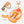 Load image into Gallery viewer, Mambobaby Air-Free Orange Chest Float with Flat Canopy
