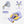 Load image into Gallery viewer, Mambobaby Air-Free Purple Ice Cream Chest Float with Flat Canopy
