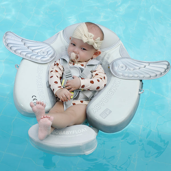 Mambobaby Air-Free Angel Wings Chest Float with 3D Canopy