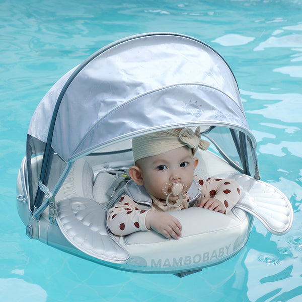 Mambobaby Air-Free Angel Wings Chest Float with 3D Canopy