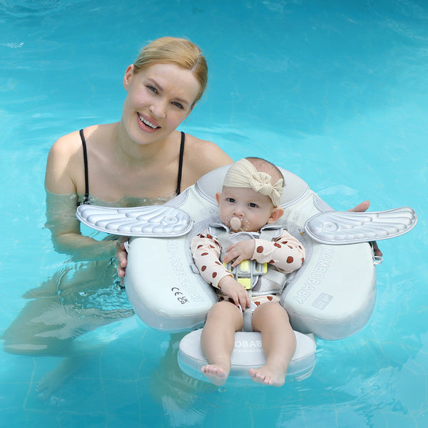 Mambobaby Air-Free Angel Wings Chest Float with 3D Canopy