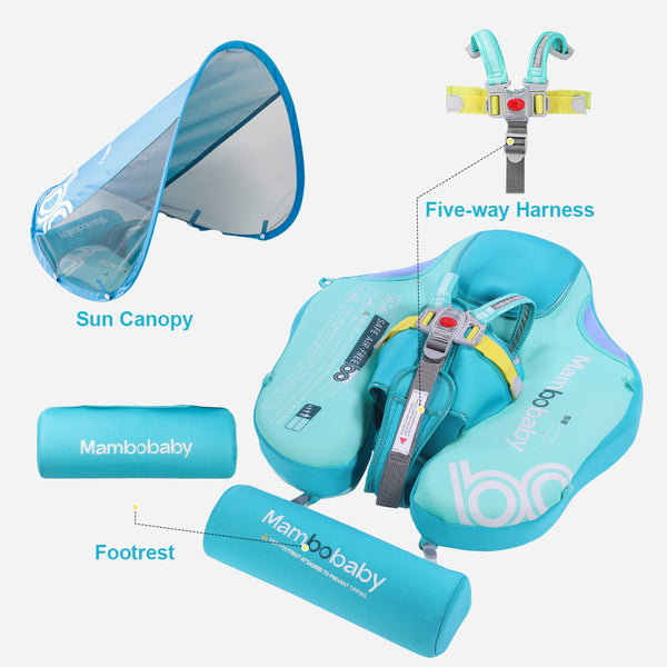 Mambobaby Air-Free Contrasting Theme Chest Float with Flat Canopy