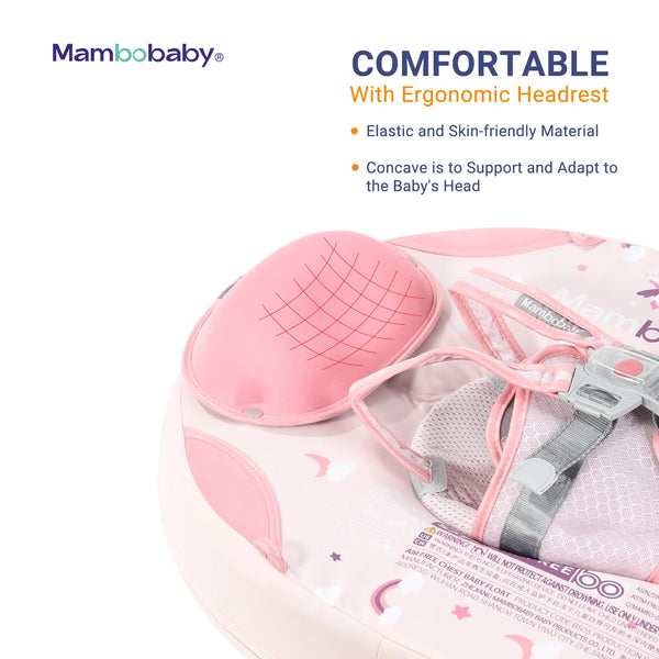 Mambobaby Air-Free Foldable Chest Float with Flat Canopy
